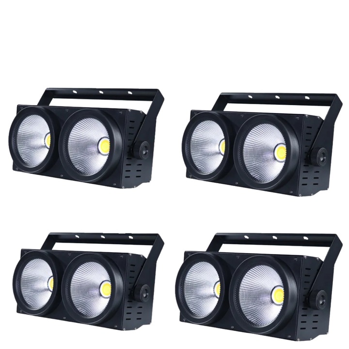 Proiectoare DMX, 220W, 4 bucati, efecte de iluminare dinamice, alb