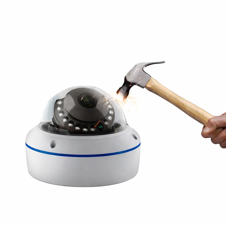 Camera de supraveghere, 5MP, constructie rezistenta, audio integrat, 4.5x4.5x3.5in