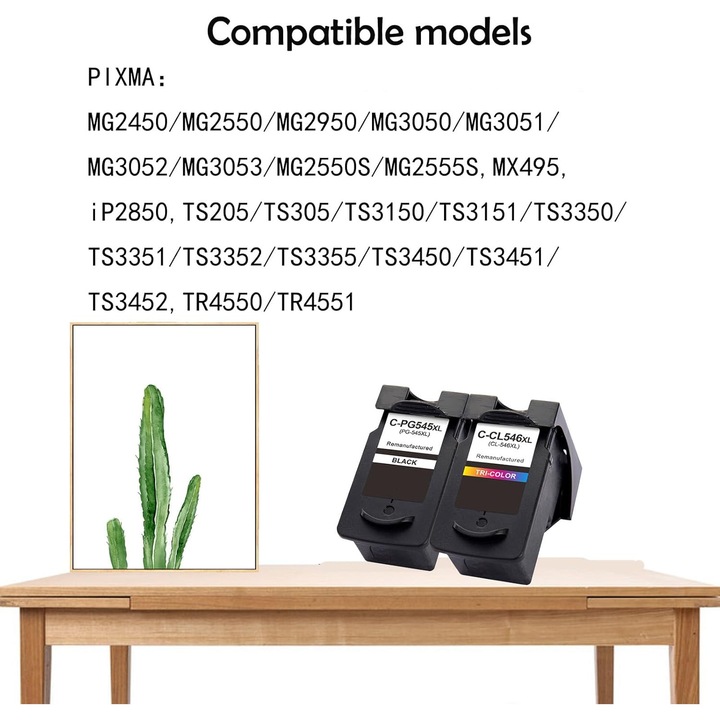 Cartus imprimanta Canon PG 545 negru XL + CL 546 color XL, set de cerneală, 400 + 300 pagini