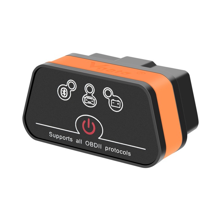 Тестер за автодиагностика Bluetooth 3.0, компактен, черен, универсален