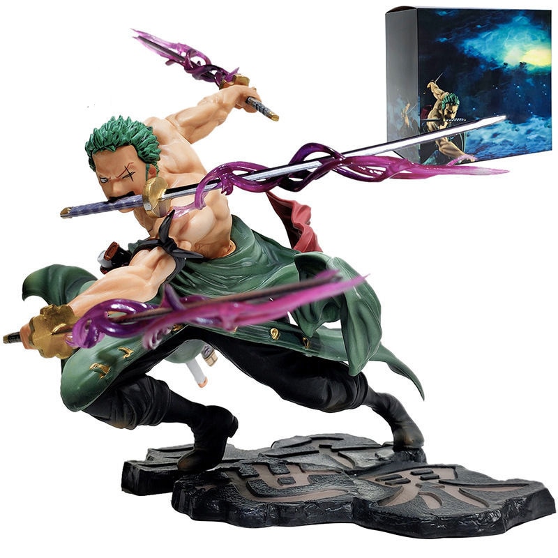 Figurina Zoro, Trei Mii de Lumi, 21cm, verde - eMAG.ro