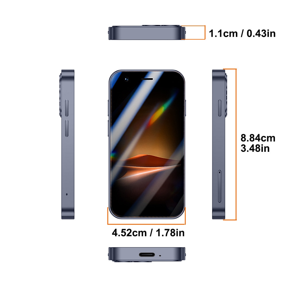 Smartphone Mini 3G Rainbuvvy A17, 2GB RAM, 16GB ROM, 3.0 inch, Dual SIM, Negru, Ro Alert