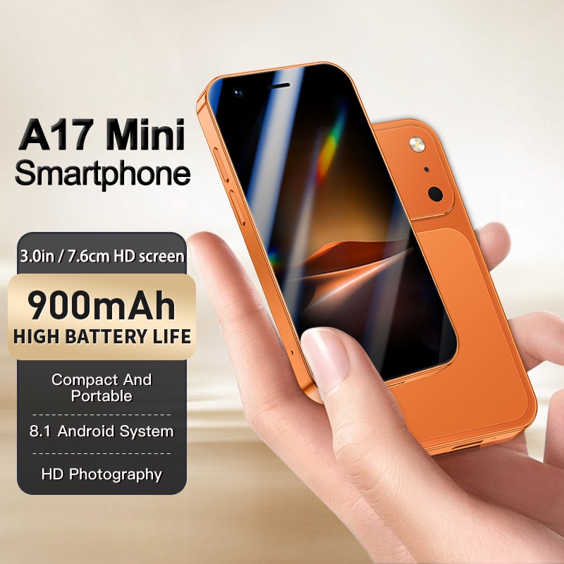 Smartphone mini Rainbuvvy A17 3G 2GB RAM 16GB Android 8.1 multicolor 88.4x45.2x11mm