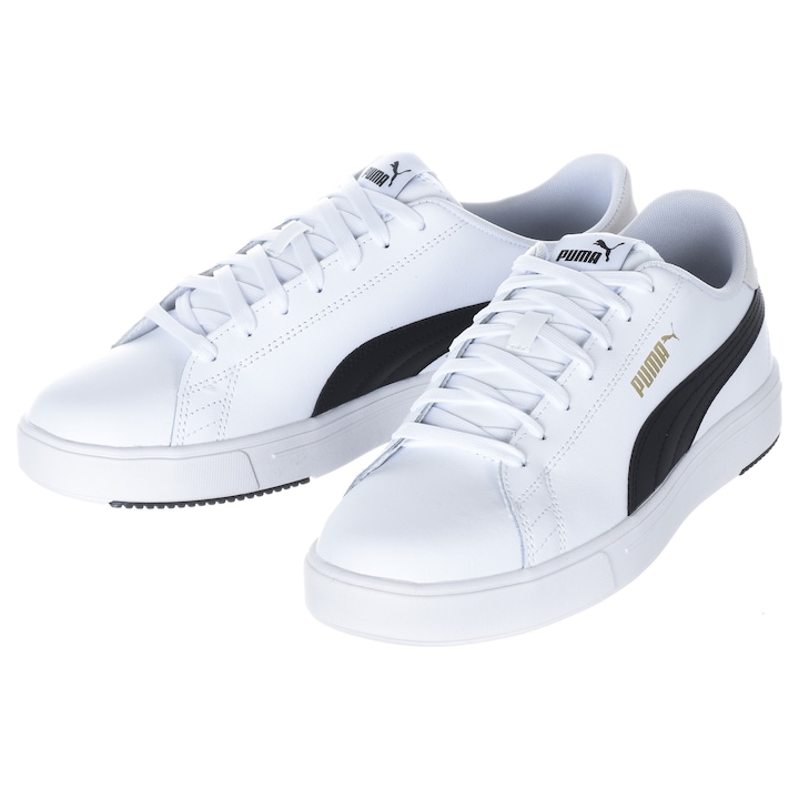 Дамски спортни обувки, Puma, Serve Pro Lite, естествена/синтетична кожа, бял/черен