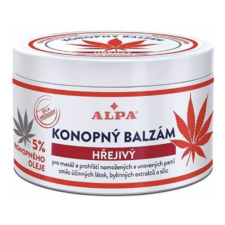 Alpa 5%-os kannabisz masszázsbalzsam, 250ml, rozmaring- és gyömbérolajjal