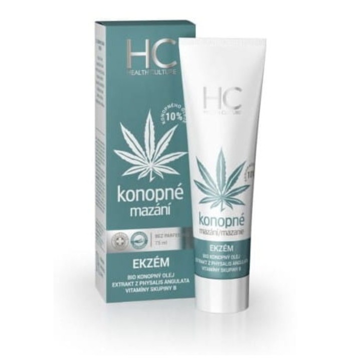 Unguent pentru eczeme, 75 ml, cu ulei de canepa, fara parfum