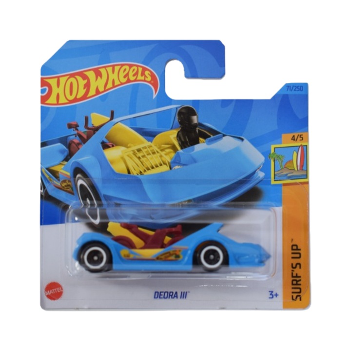Masinuta Hot Wheels Deora III, Colectia Surf's UP 2023, Albastru, 1:64