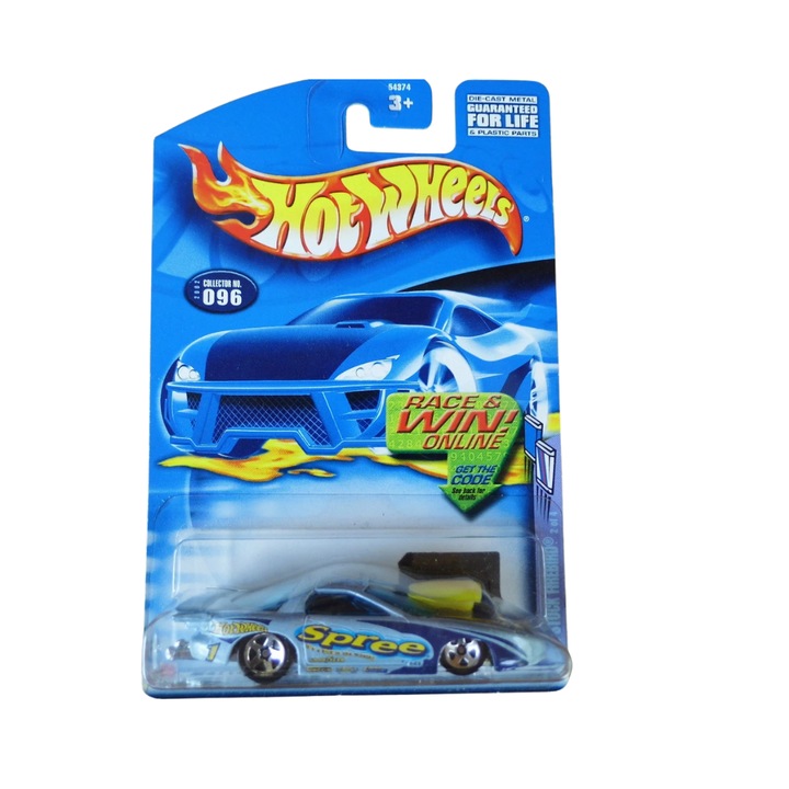 Masinuta Hot Wheels Pro stock Firebird, Colectia 096 - 2001, Albastru, 1:64