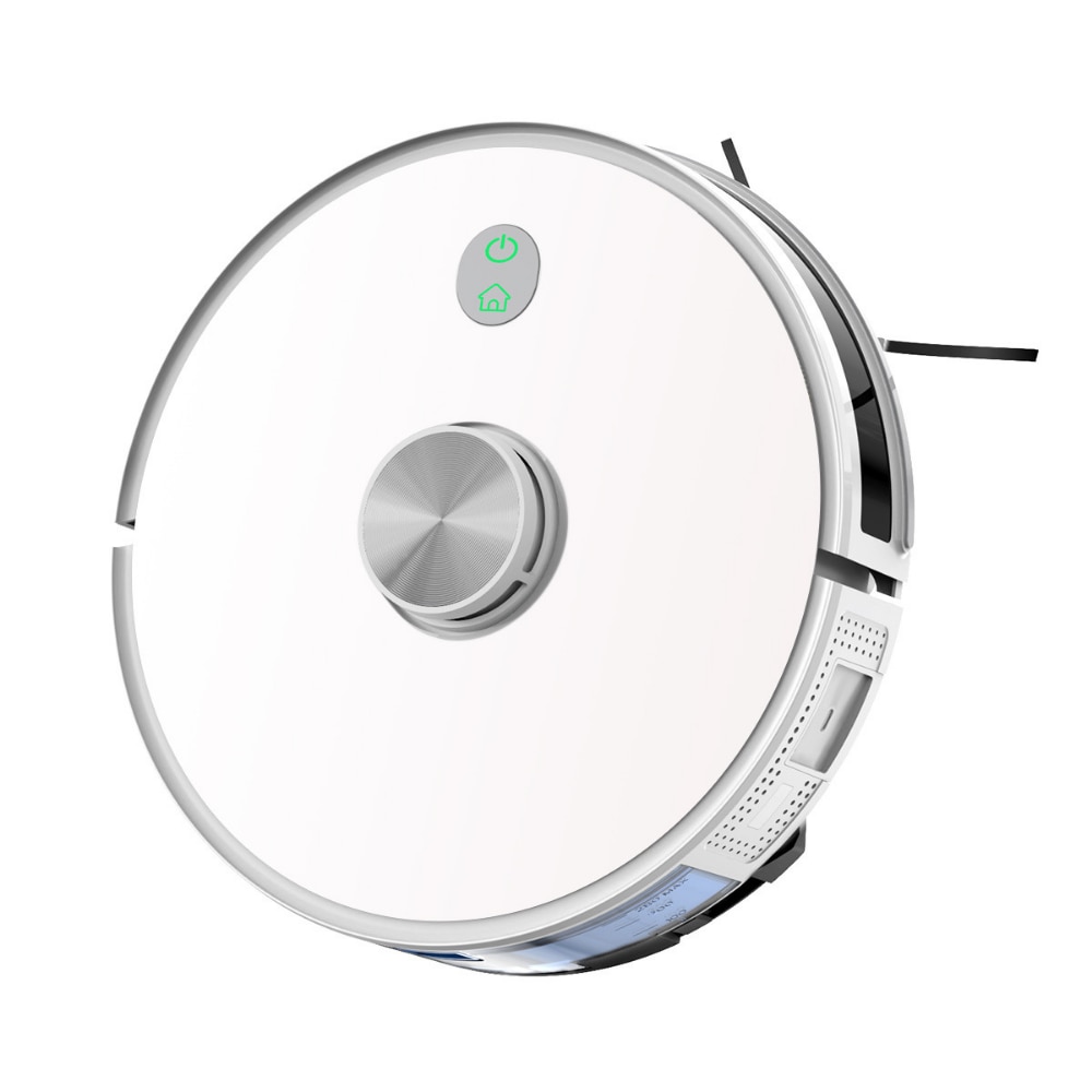 Aspirator Robot Inteligent 2 In 1 IdealTI® Smart A8i, Functie Mop, Navigatie Inteligenta LIDAR 360°, Putere 4500Pa, Tuya App WiFi, Reincarcare Automata, 2500 mAh, ALB