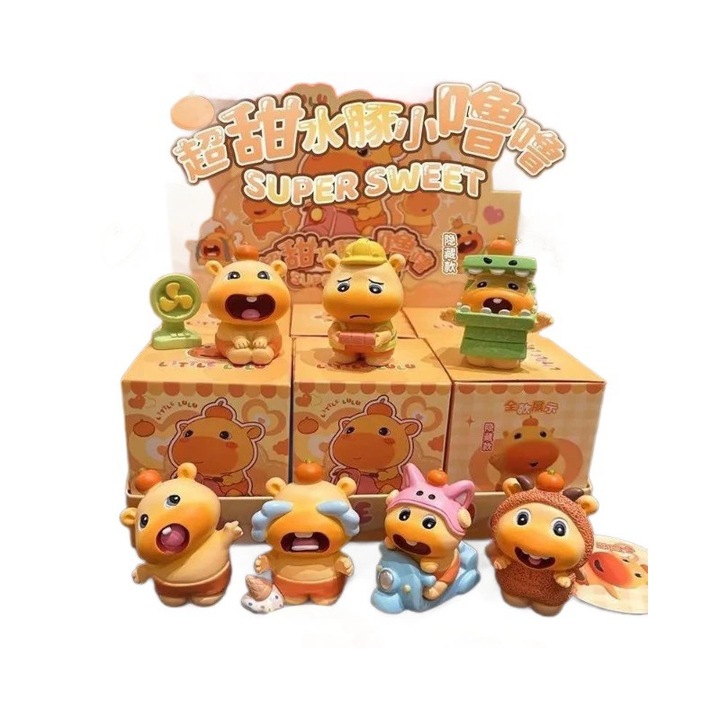 Фигурка Капибара Лулу, комплект 6 броя, случаен дизайн