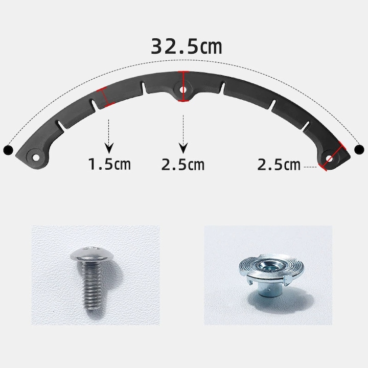 Protectoare cap si coada snowboard, din silicon, 32.5CM