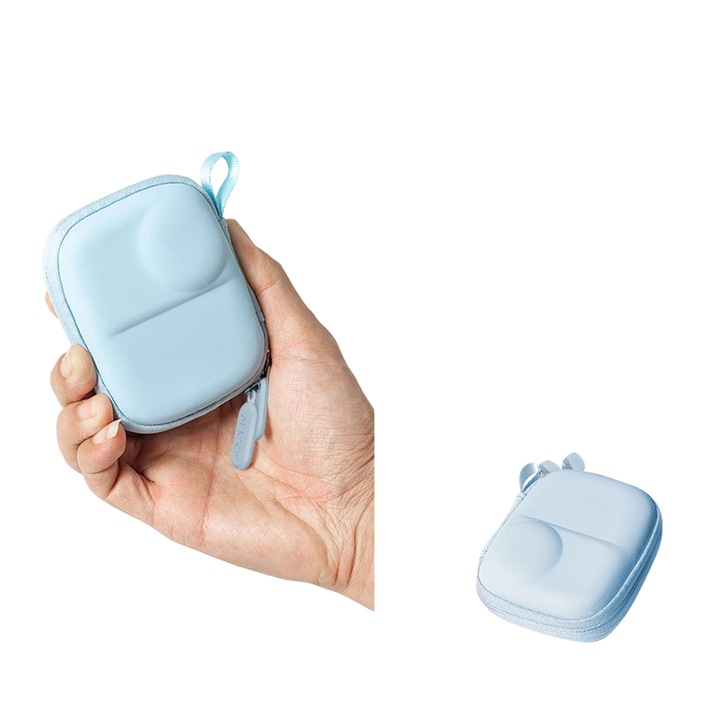 Мини чанта за носене на екшън камера, синя