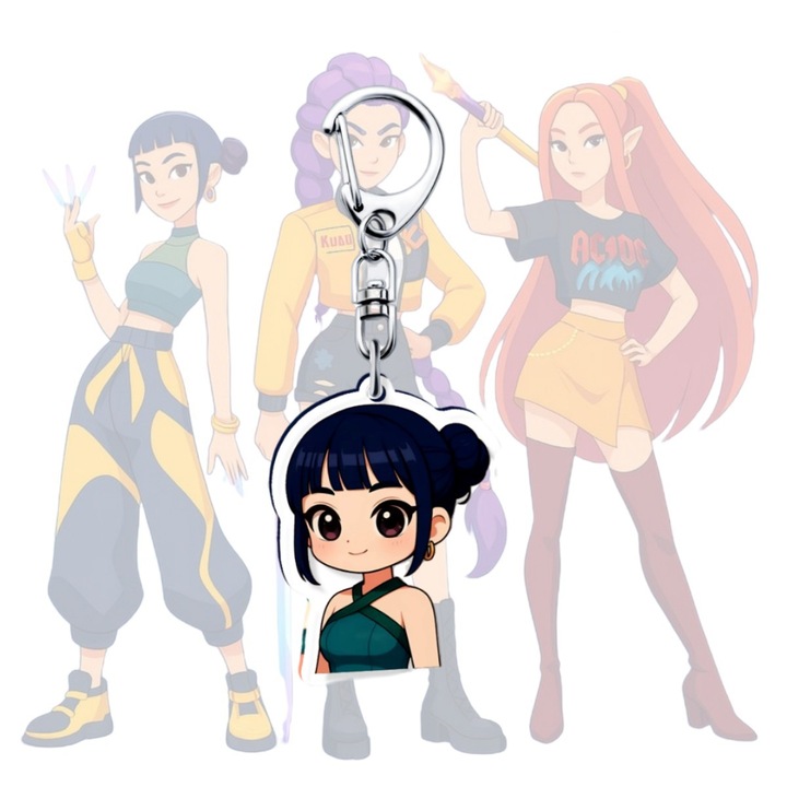 K-POP akril kulcstartó hátizsákra, Zoe