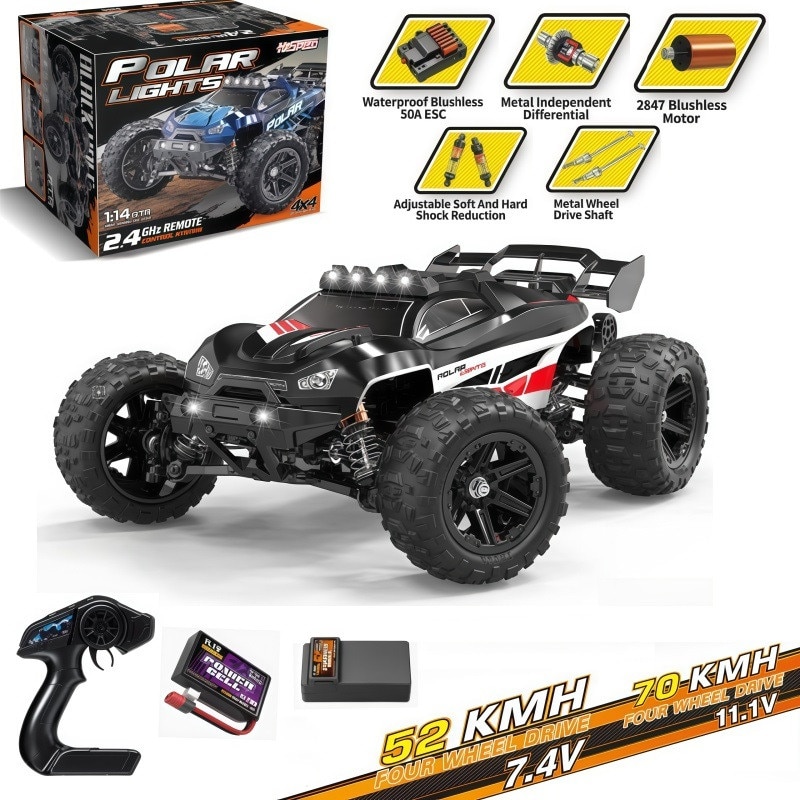 Masina RC MJX Hyper Go 14209, 4x4, motor fara perii, viteza maxima
