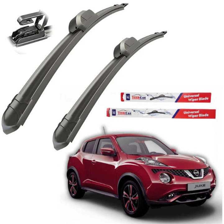 Чистачки Nissan Juke F15 (2010–2019) TeamCar® – Комплект предни плоски