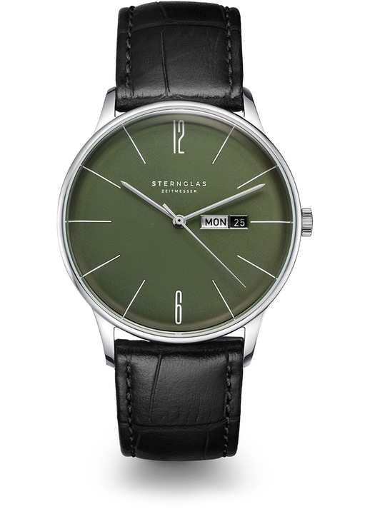 Мъжки часовник Sternglas Berlin Olive Green