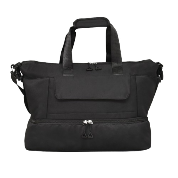 Чанта за ръчен багаж 12251-1, Текстил, 44/30/20 см, Черна