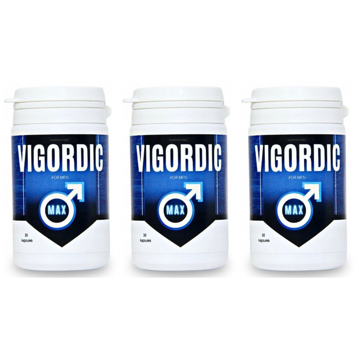 Supliment alimentar Vigordic Max, 30 capsule, maca, pentru barbati