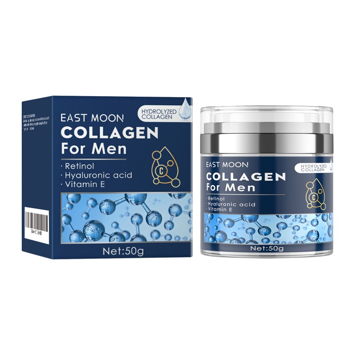 Crema de fata pentru barbati, East Moon, 50 g, hidratare profunda, fermitate, anti-imbatranire