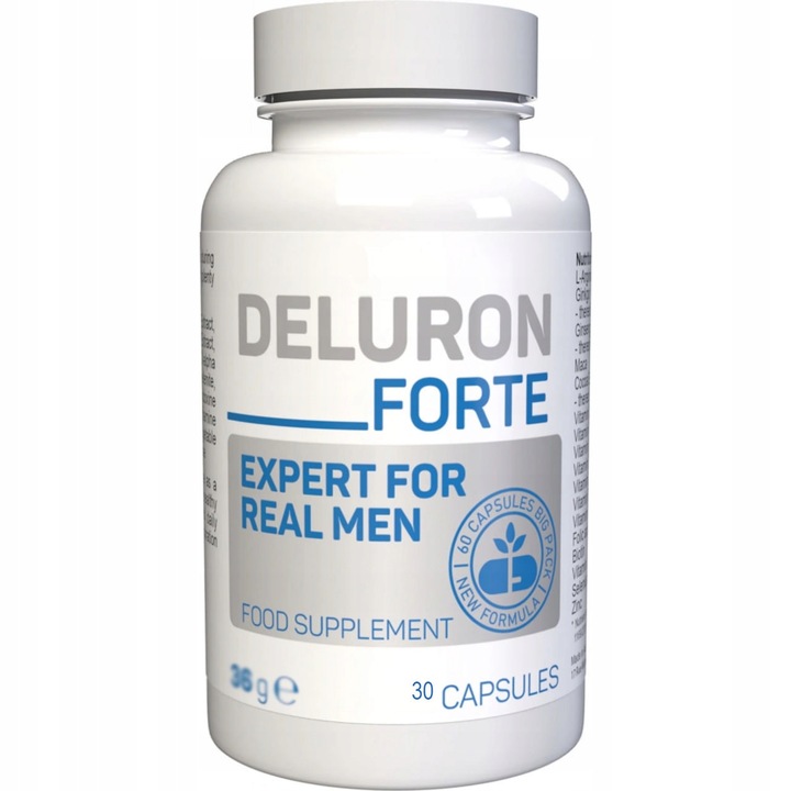 Supliment alimentar, NGS, DELURON Forte, 30 capsule, Maca, confort urinar