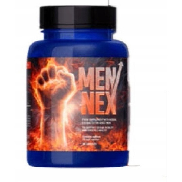 Supliment nutritiv Mennex pentru vitalitate și performanță bărbați, 30 capsule, 100% natural