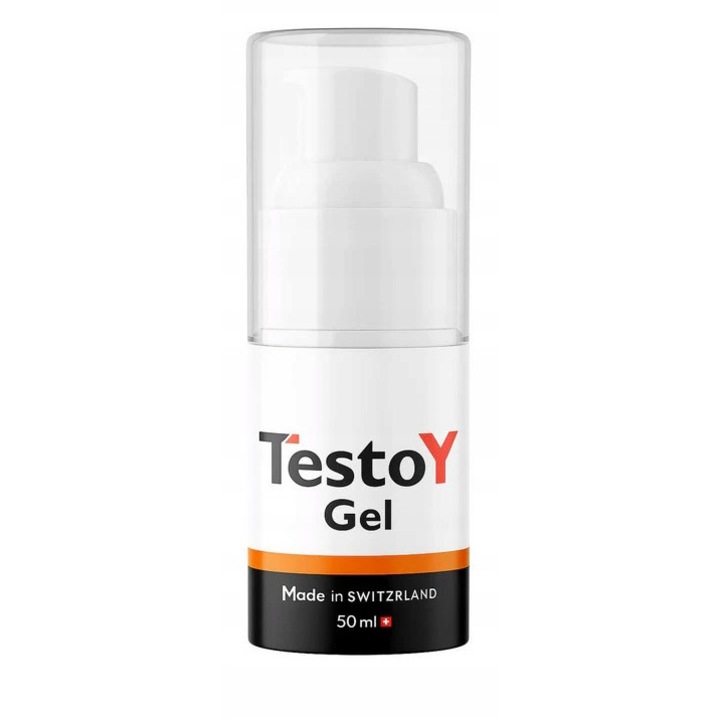 Gel TestoY 50 ml, NGS, pentru vitalitate si performanta barbati, absorbtie rapida, formula non-lipicioasa