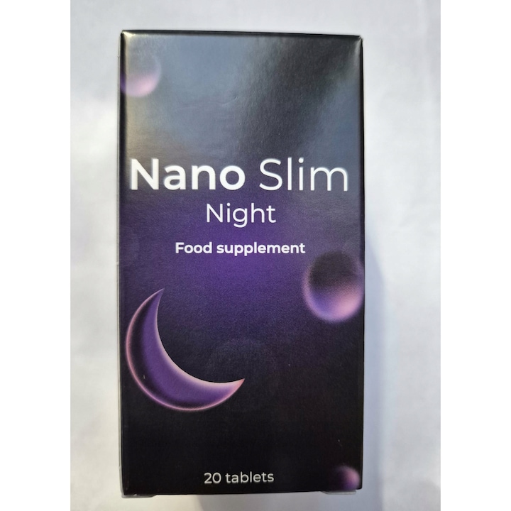 Supliment nutrițional NGS Nano Slim noapte, 20 capsule, ingrediente naturale, pentru femei