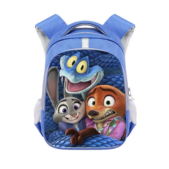 Zootopia 2 tematikus hátizsák, rajzfilm óvodába, kék, 03