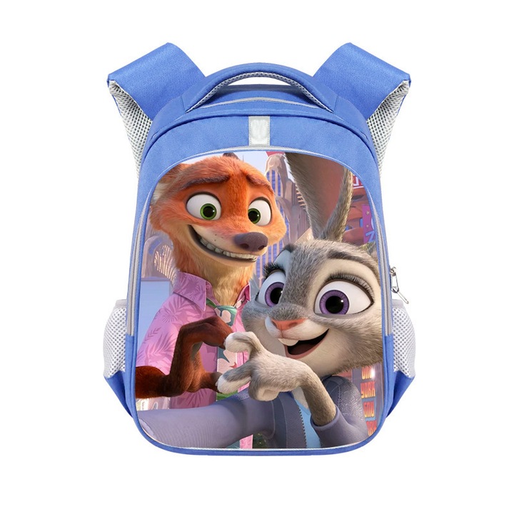 Zootropolis témájú óvodai hátizsák 2, rajzfilm, kék, 04