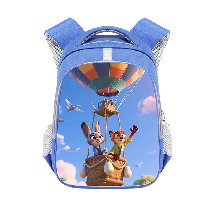 Zootropolis témájú iskolatáska 2, rajzfilm óvodásoknak, kék, 06