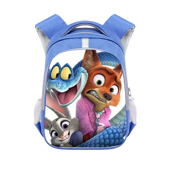 Zootropolis témájú hátizsák 2, óvodába, kék, 25cm