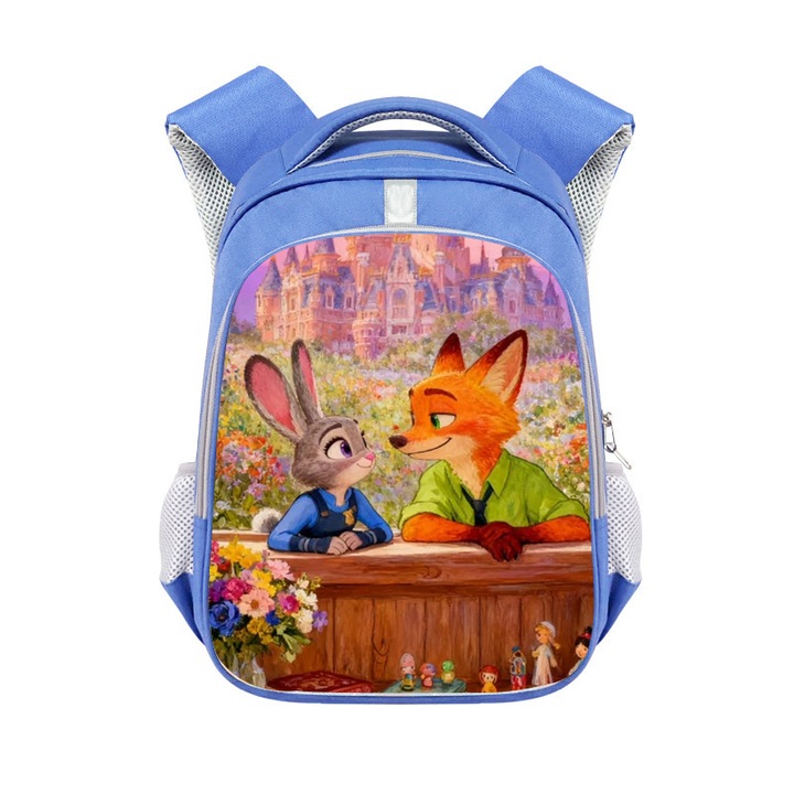 Zootropolis 2 témájú hátizsák, rajzfilm óvodába, kék, 22cm