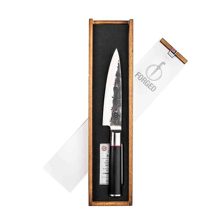 Cuțit de bucătar, Forged Sebra Chef’s 16 cm, forjat manual, oțel japonez