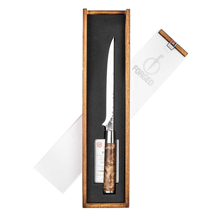 Cuțit de filetat Forged, pentru filetat pește VG10, oțel inoxidabil