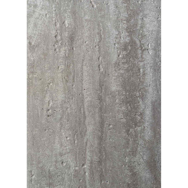 Panou decorativ Soft Stone, piatră moale travertin, gri bej, 2400x600 mm