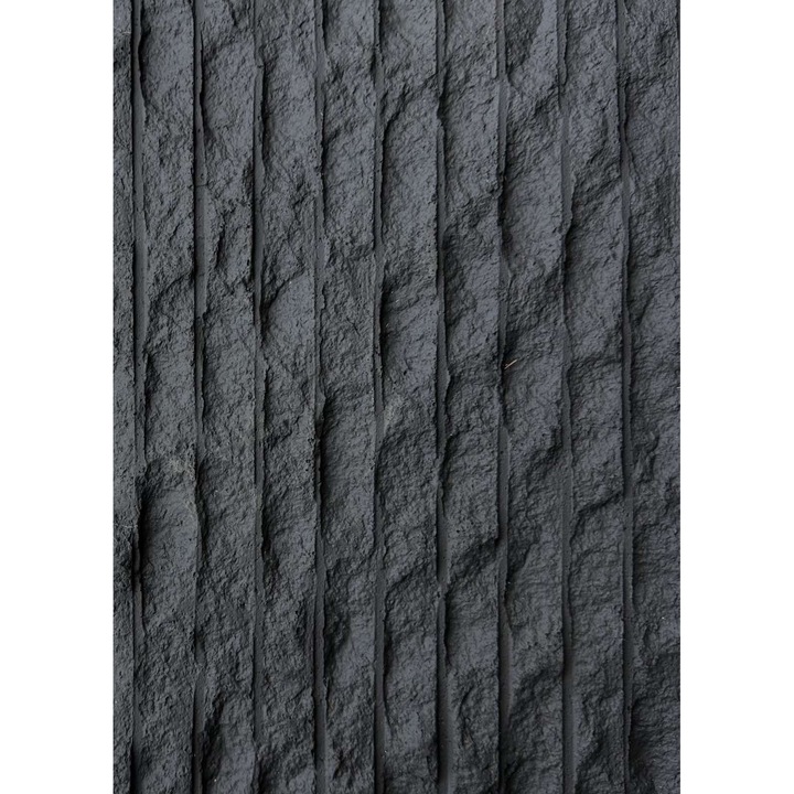 Panou decorativ Soft Stone, piatră moale, linii de piatră neagră, 2400x1200 mm