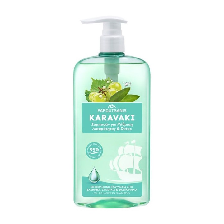 Sampon pentru par gras Oily Therapy, 600ml, Karavaki