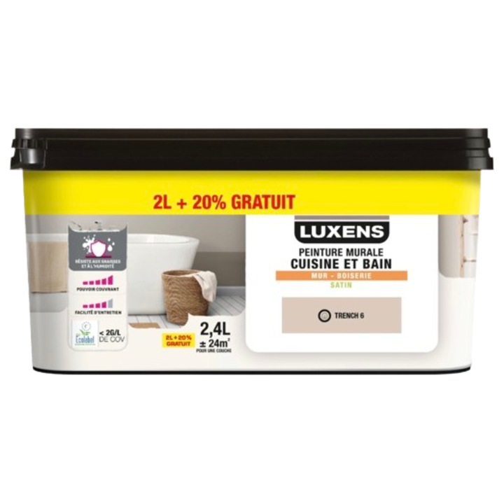 Боя Luxens акрилна миеща интериорна 2.5 литра сатенена