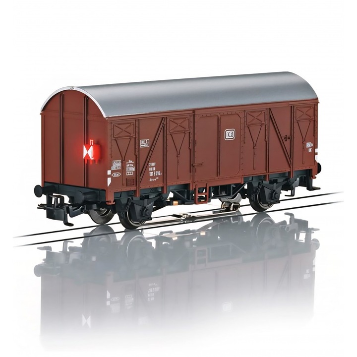 Vagon marfă acoperit Marklin Start up 4411, lanterna de capăt, scală HO 1:87, multicolor