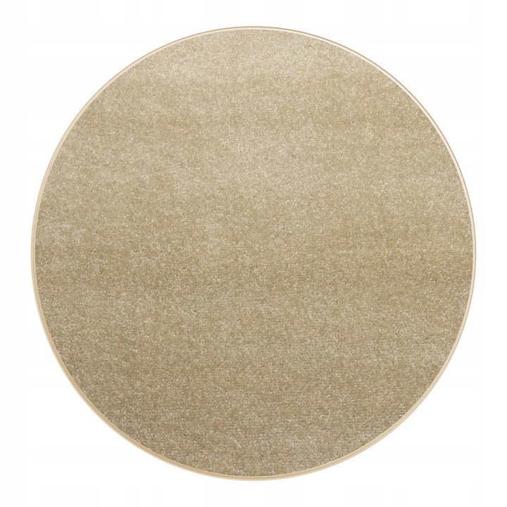 Covor, elSimone, Diamond, 250 cm, Bej, Fire Scurte, Compatibil Cu Incalzirea Prin Pardoseala, Pentru Camera De Zi, Dormitor, Rotund, Neted, Certificat Oeko-Tex, Polipropilena