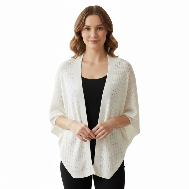 s.Oliver Red Label Fehér Poncsó, One Size