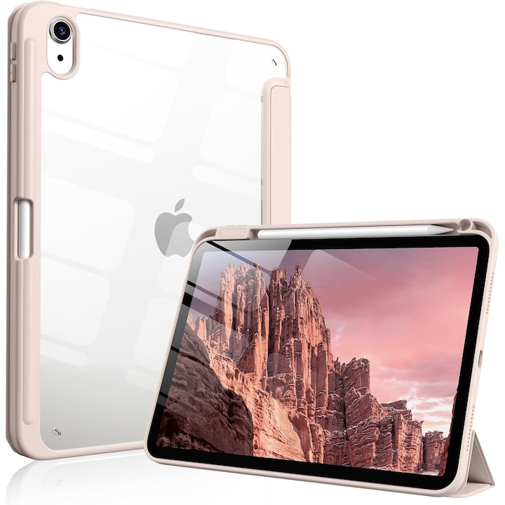 Husa de protectie pentru tableta, potrivita pentru iPad (A16) 11th 11 inch 2025, husa pentru iPad 10th 10, 9 inch 2022, Roz