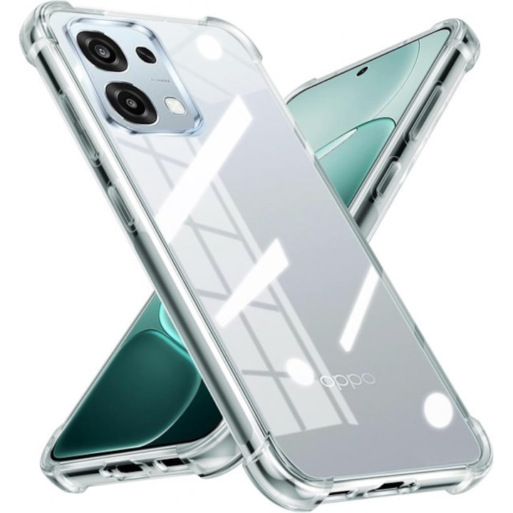 Husa Upzz® Shock Armor Compatibila Cu Oppo A6 PRO 4G/5G, Protectie Sporita, Silicon, Transparenta