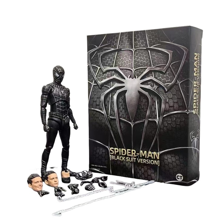 Figurina Spider-Man, Tobey, 14.5cm, Multicolor