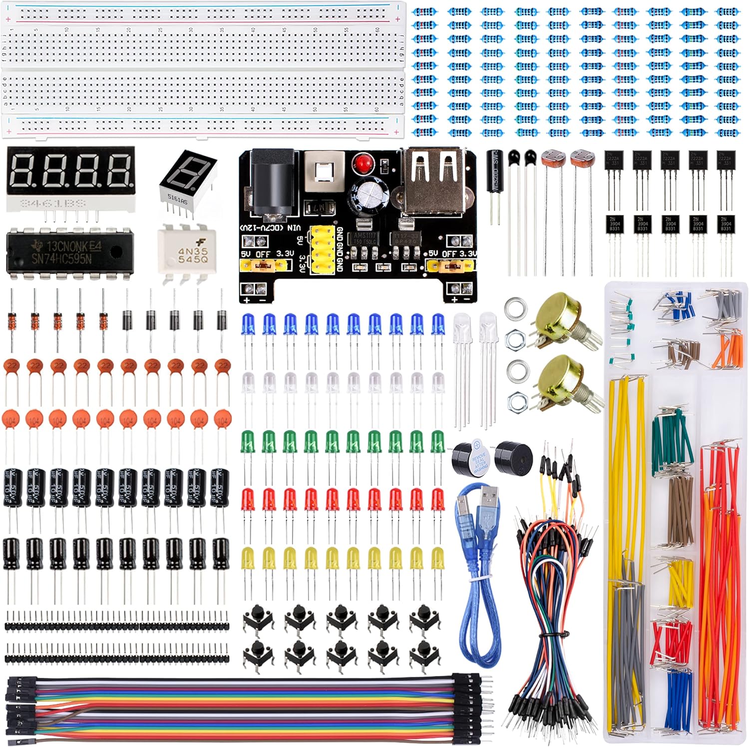 Set Componente Electronice，SHIJOOE®，Kit start componente electronice，Cu ...