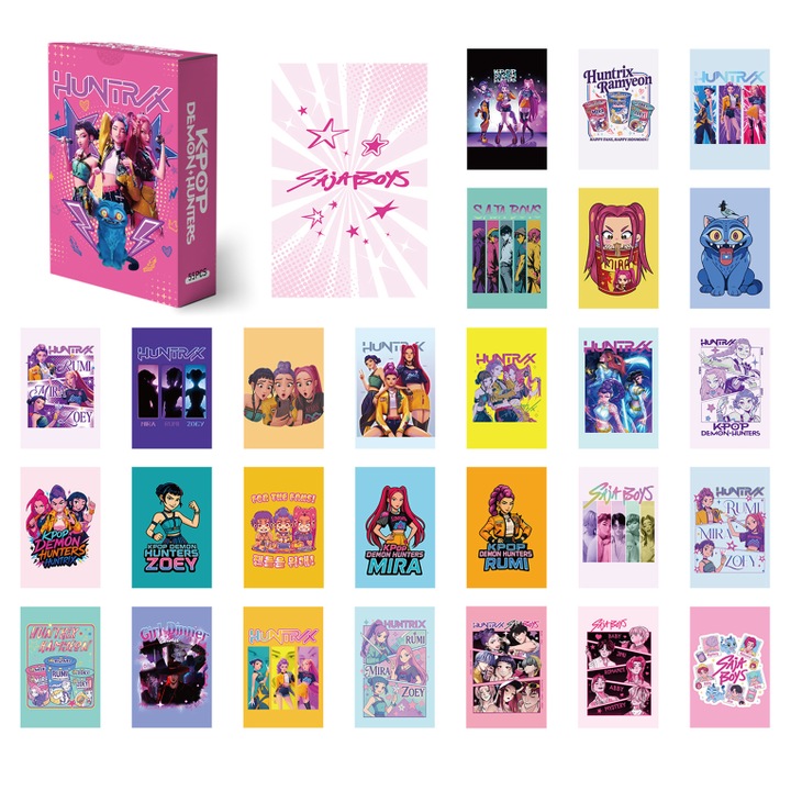 Set de photocards laser gravate