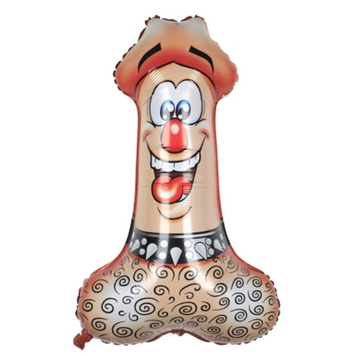 Balon in forma de penis, PartyOn, 58x90 cm, decorare petrecere, nunta
