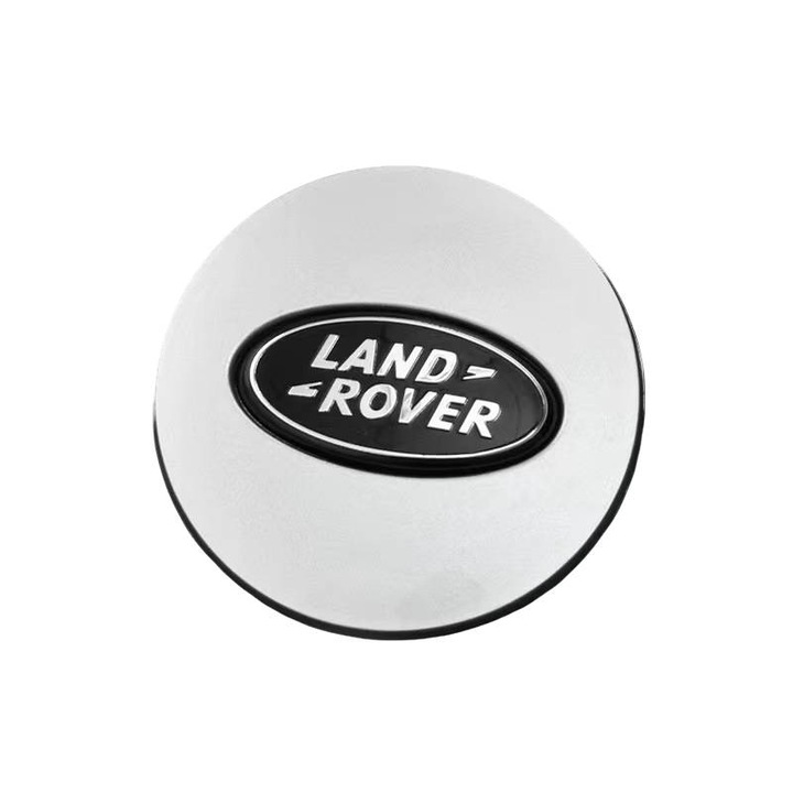 Set 4 Capace Roti, Logo Negru cu Litere Argintii, 62MM