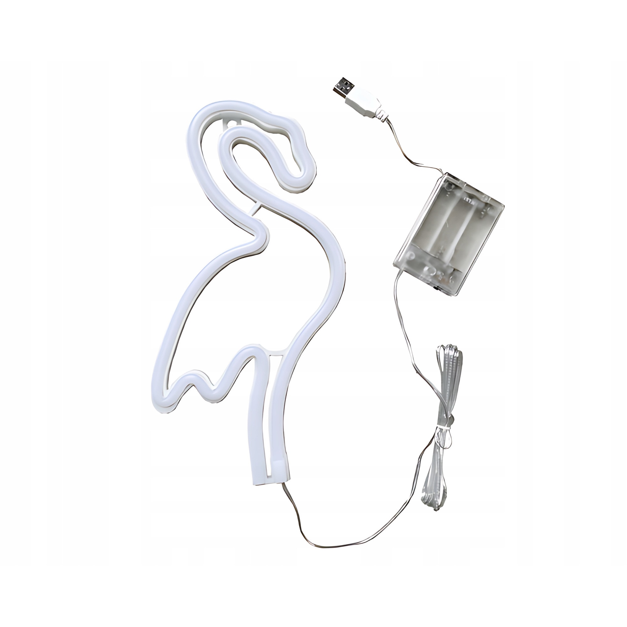Lampater Roz Lampa neon LED flamingo roz, 28,5x14cm, 1 buc - eMAG.ro
