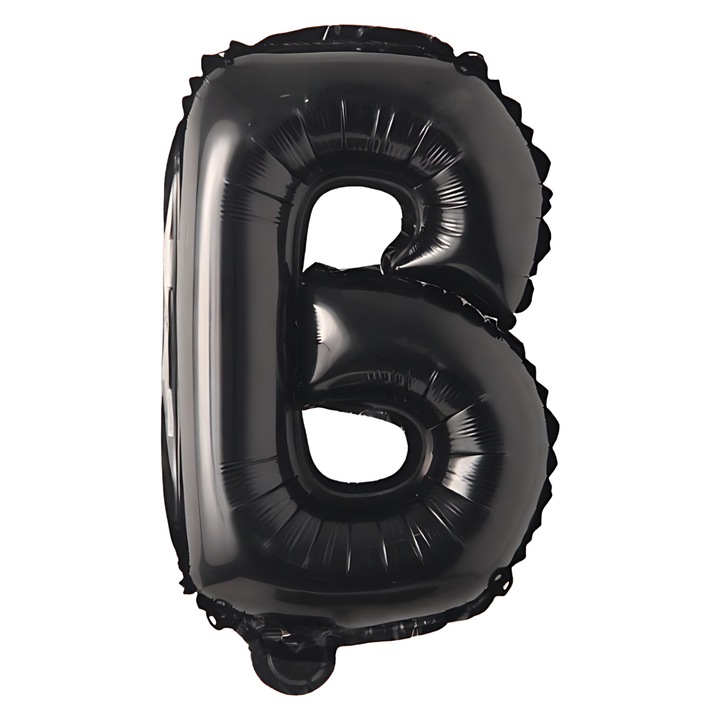 Balon Foliowy Set Litera B, PartyOn, 40 cm, Negru